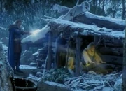 Baldor heals a villagers