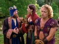 With Menelaus and Iolaus in "The King of Thieves"