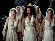 The Virgins after being struck by arrows