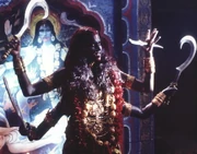 Xena transformed into Kali.