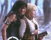 Xena shows Gabrielle where Grindl is.
