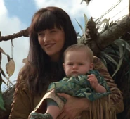 Lifeblood xena and eve.jpg (69 KB) Xena and baby Eve.