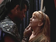 Gabrielle captive in Draco's tent