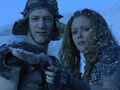 Joxer and Amarice in "Fallen Angel"