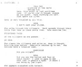 Extract from the original shooting script of Callisto