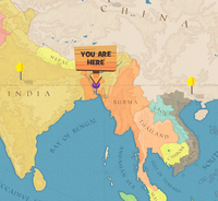 Ganges Delta world map