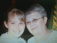 Teen Anna with her grandmother Sandra