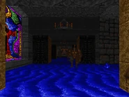 A flooded hallway filled with Sabreclaws.