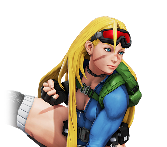 Cammy, the female character in the Street Fighter series