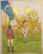 Eragon et Saphira rencontrent Oromis et Glaedr