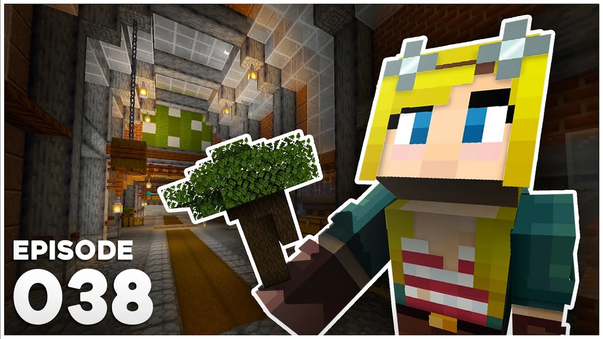 FalseSymmetry Season 9 Episode 38 thumbnail showing creative builds in Hermitcraft