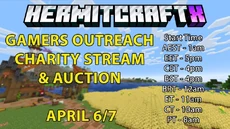 Hermitcraft Charity Stream for Gamers Outreach announcement