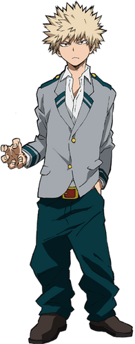 Katsuki Bakugou School Uniform Full Body