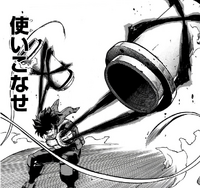 Izuku Midoriya using Blackwhip under control