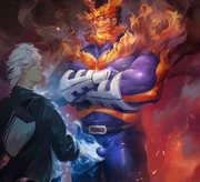 Shoto używa jednocześnie obu żywiołów