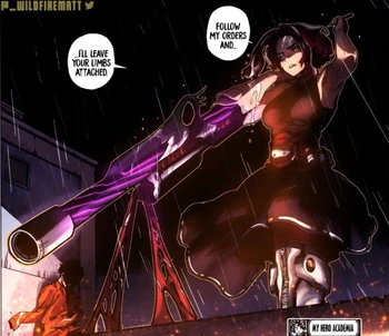Lady Nagant celuje do Deku.