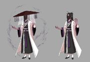 Art of the Martial Arts Warrior, Jiseong Cheon, with Purple being utilized in his color scheme than Green.