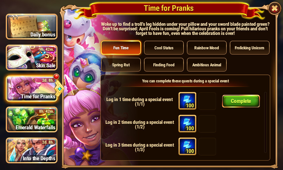 Time for Pranks | Hero Wars Wiki | Fandom