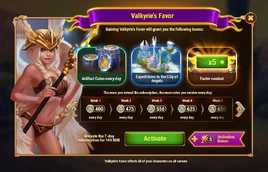 Valkyrie's Favor