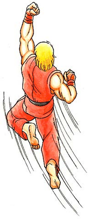Street Fighter II Ken-shoryuken-artwork