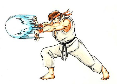 Street Fighter II Ryu-hadoken-artwork