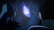 Aaravos entering metamorphosis inside a cocoon