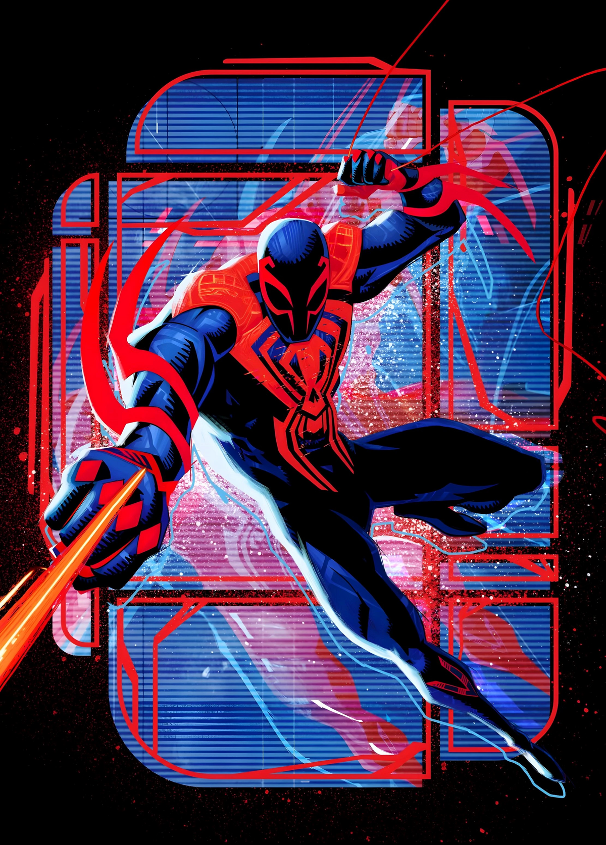 I'm literally spider-man 2099 #spiderman2 #miguelohara #acrossthespide, spider man 2 miguel