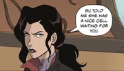 Asami defending her girlfriend.
