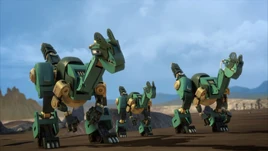 Three Gluphosaurs first encounter