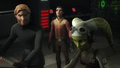 Kallus with Hera and Ezra during the liberation of Lothal.