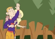 Tara kissing Ron after he rescues her from Gill.