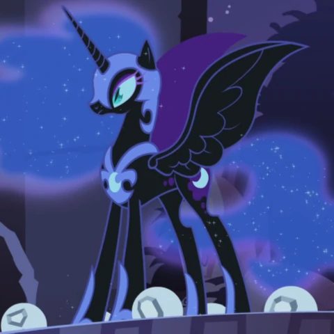 nightmare moon vector