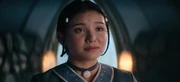 Katara touched by Sokka having her back.