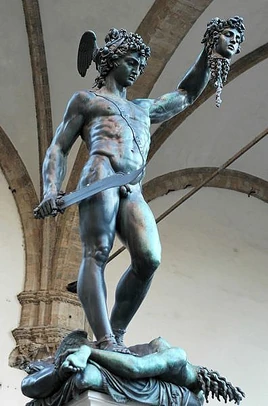 Perseus' and Medusa statue