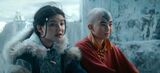 Katara and Aang amazed.