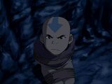 Aang angry at Zuko for kidnapping him.