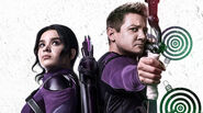 Hawkeye promotional (Clint and Kate)
