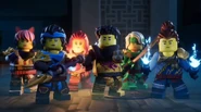 Jay and Wyldfyre using elemental powers.