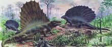 Dimetrodon and Edaphosaurus