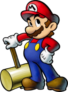Mario with his Ultra Hammer