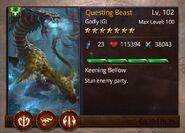 Questing Beast T4 Over Lv 8 Card