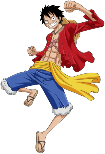 Check out this transparent One Piece Monkey D. Luffy walking PNG image