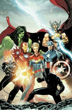 Avengers Vol 8 10 Marquez Variant Textless
