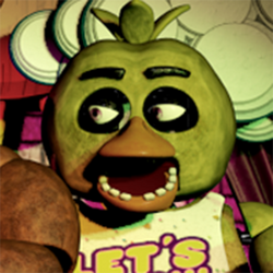 205046 - safe, artist:bootsdotexe, withered chica (fnaf), animatronic,  bird, chicken, fictional species, galliform, robot, five nights at freddy's,  2017, bib, eyelashes, female, looking at you, purple eyes, signature,  simple background, solo, transparent