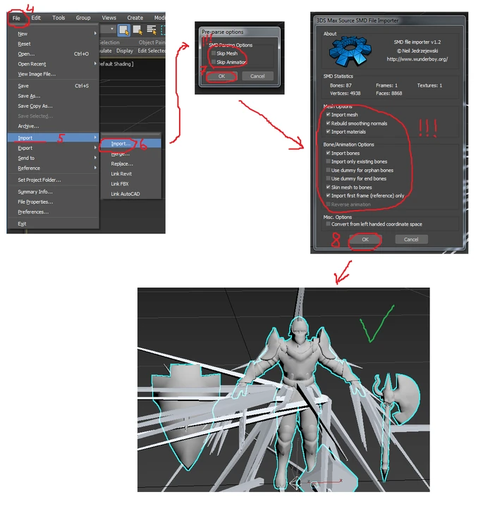 3ds max экспорт 3ds