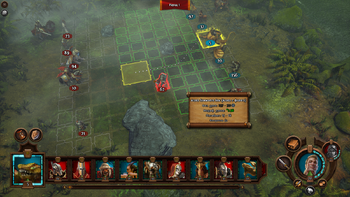 Поле боя - H7.png (2,58 МБ) Экран боя на открытой местности. Показание модификатора урона при атаке с фланга.