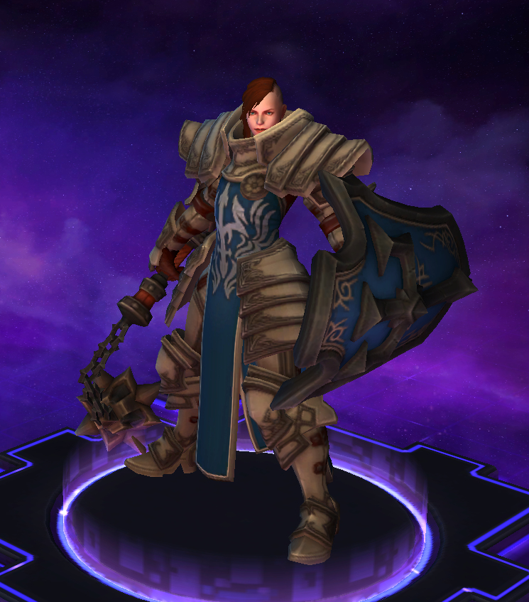 This Johanna skin from Heroes of the Storm is pretty neat.