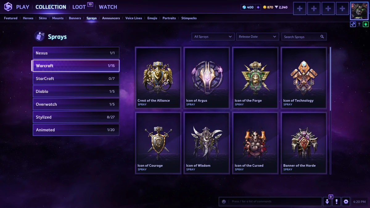 How to use spray heros of the strom
