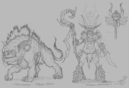 Fallen Shaman and hounds