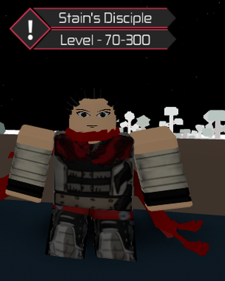 Stain S Disciple Heroes Online Wiki Fandom - stain the hero killer roblox